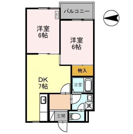 ＫＵハイツ（202） 間取り図画像