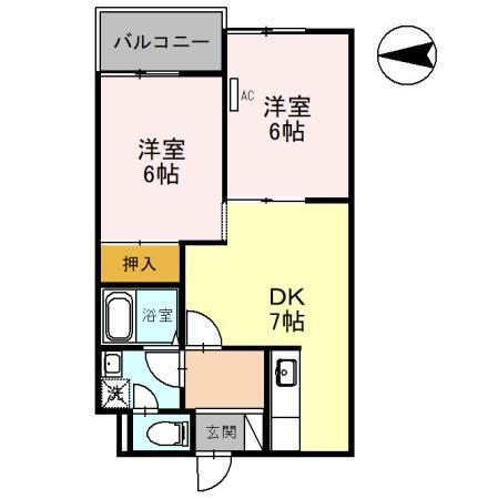 ＫＵハイツ（203） 間取り図画像