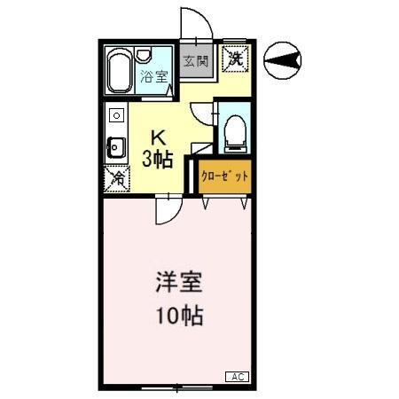 リバーサイドＫＭ（102） 間取り図画像