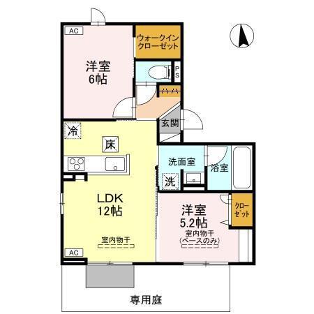DR長坂台HERZ（102） 間取り図画像