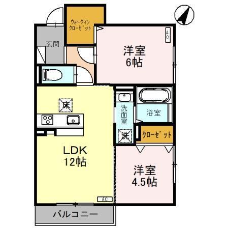 D-Residence諸江町Corazon（102） 間取り図画像