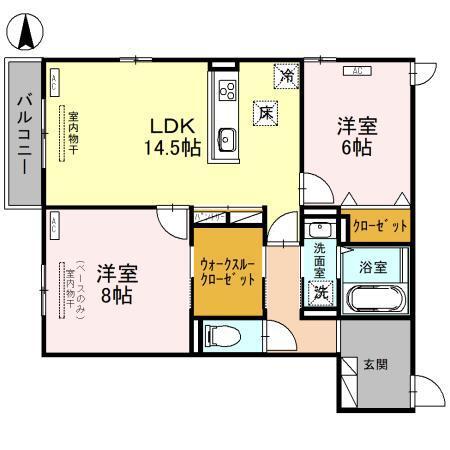 D-Residence諸江町COEUR（105） 間取り図画像