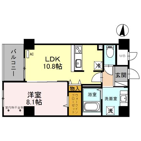 Ａ−レジデンス金沢（103） 間取り図画像