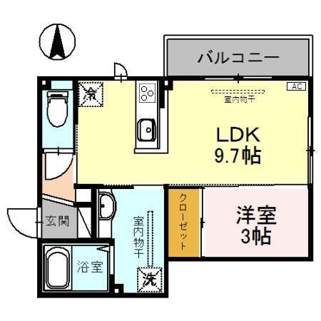 ティセージュ（201） 間取り図画像