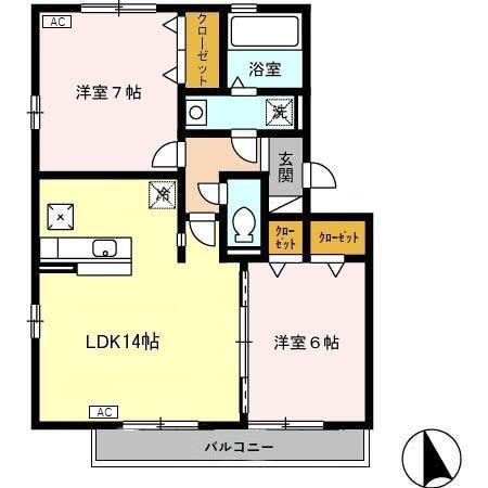 パルテール（107） 間取り図画像