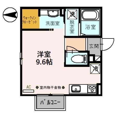 ウエストベル（201） 間取り図画像