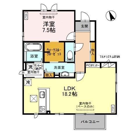 Ｃｏｍｆｏｒｔ・E（ｺﾝﾌｫｰﾄ・ｲｰ）（101） 間取り図画像