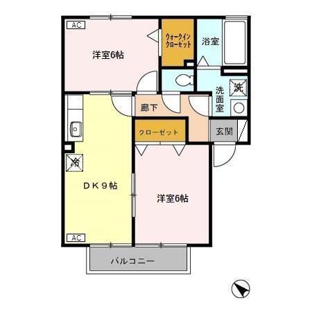 パストラル　Ａ（103） 間取り図画像