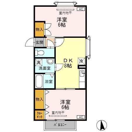 モン・シアン（205） 間取り図画像