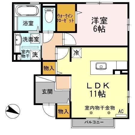 ロザージュＫ（102） 間取り図画像