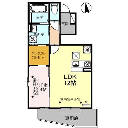 ロイヤルウエスト若宮（101） 間取り図画像