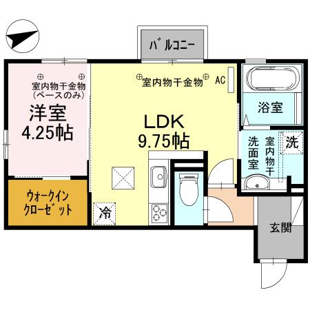 レオンAKI（102） 間取り図画像
