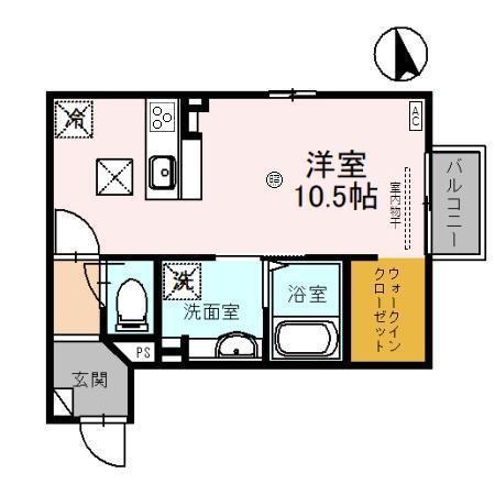 アールプレジールJⅡ（102） 間取り図画像