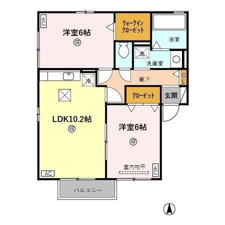 キャロル（101） 間取り図画像