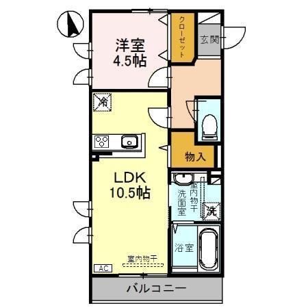 ゼフィール　A（201） 間取り図画像