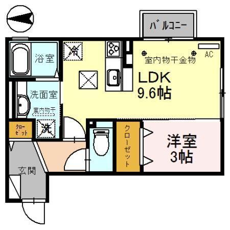 ウエストベル（103） 間取り図画像