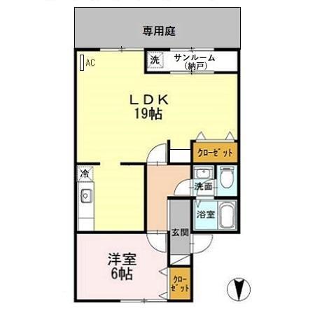 セジュールＭ・Ｓ（102） 間取り図画像