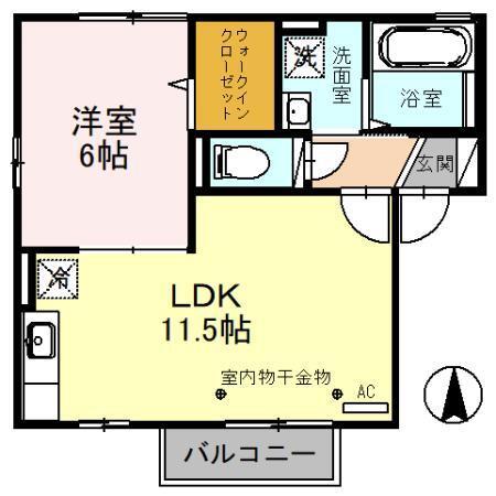 アシュランス･コバ（201） 間取り図画像