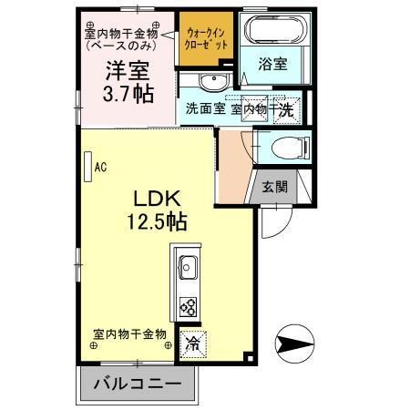 グレイスウエスト（101） 間取り図画像