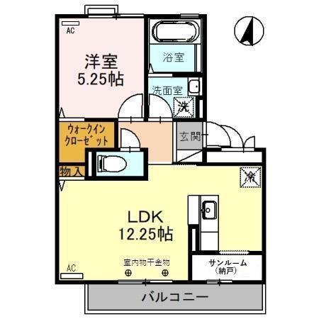 ユニ　ステイ壱番館　Ｂ（306） 間取り図画像