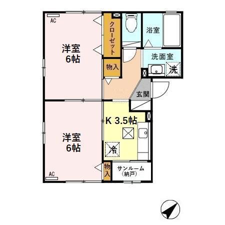 ラ・アドニス（101） 間取り図画像