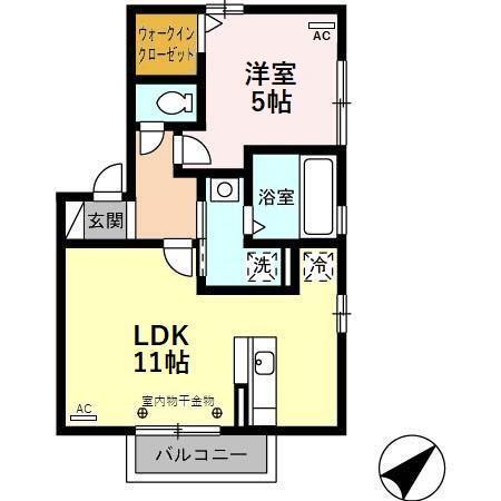 グランモア窪（201） 間取り図画像