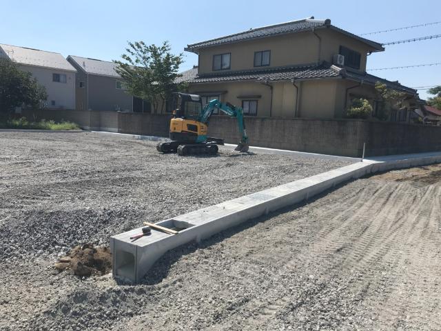 宅地①号造成工事中