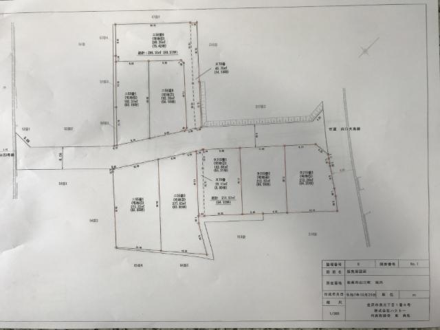 能美市山口町分譲⑦号地 区画図