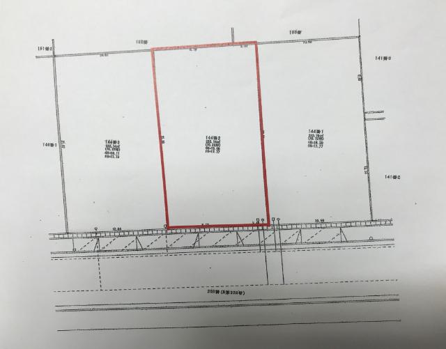 加賀市山代温泉北部３丁目の土地 区画図