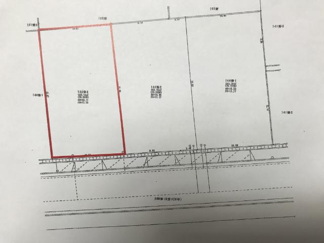 加賀市山代温泉北部３丁目の土地 区画図