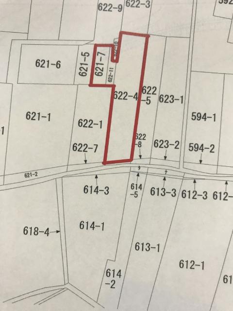 高岡市米島の建物解体更地渡しの売土地 区画図