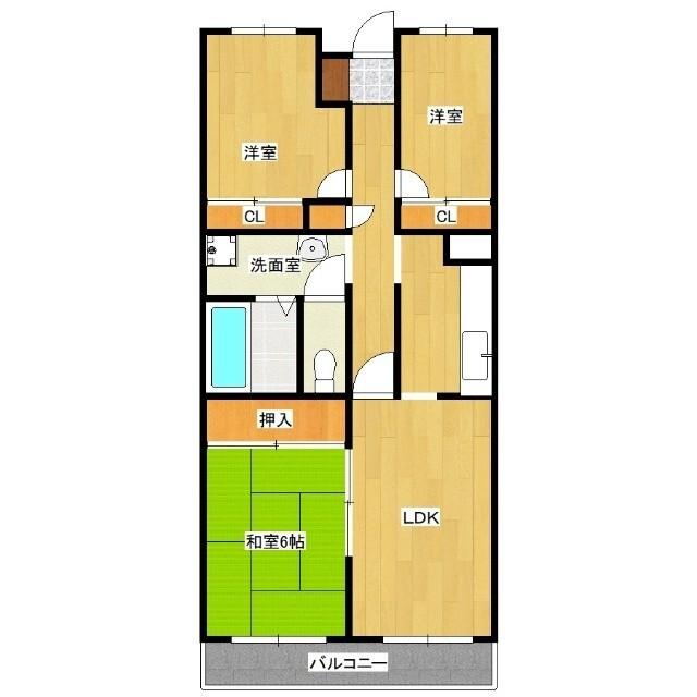 サンライズみやこ（108） 間取り図画像