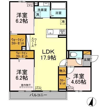 明幸 ２番館（201） 間取り図画像