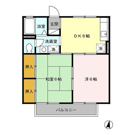 カーサ旭（202） 間取り図画像