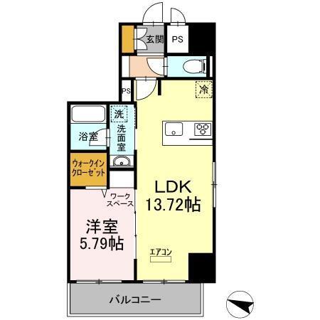 BELTS SHINJUKU　レジデンス（901） 間取り図画像