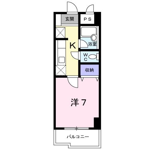 パルフェ・シャンブル千葉（202） 間取り図画像