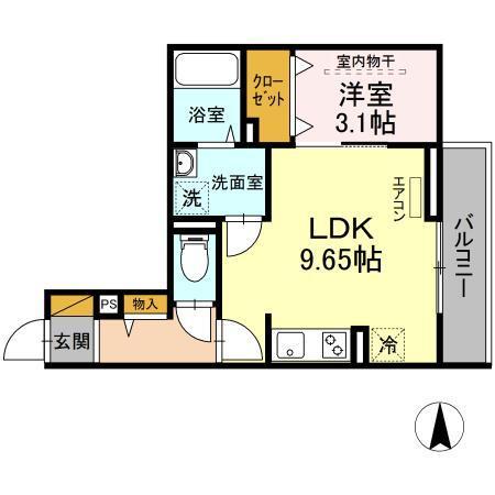 CASA MIA（202） 間取り図画像