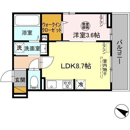 D-ROOM末広2丁目（201） 間取り図画像