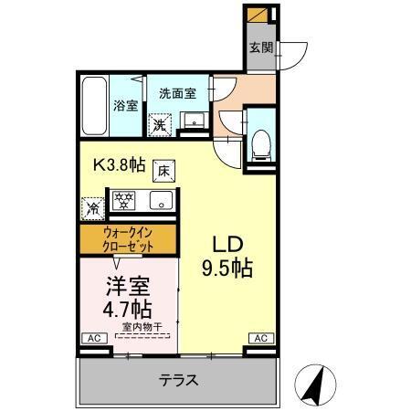 D-SOLACE末広4丁目（102） 間取り図画像