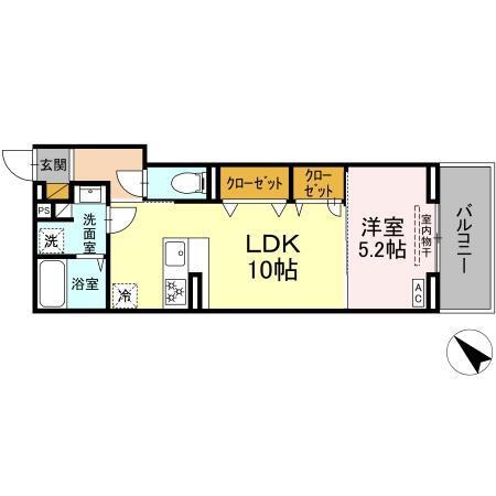 D-SOLACE新千葉3丁目（206） 間取り図画像