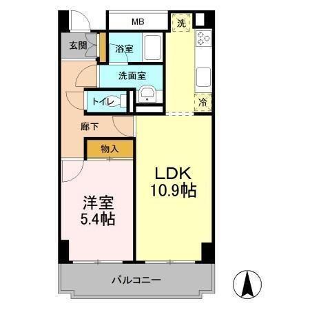 アーバンエクセル蘇我（403） 間取り図画像