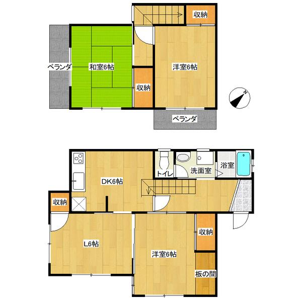 大森町戸建 間取り図画像