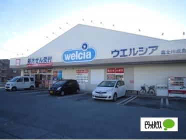 ウエルシア富士川成島店：828m