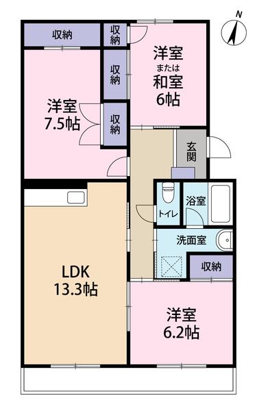 グランディール（4C） 間取り図画像