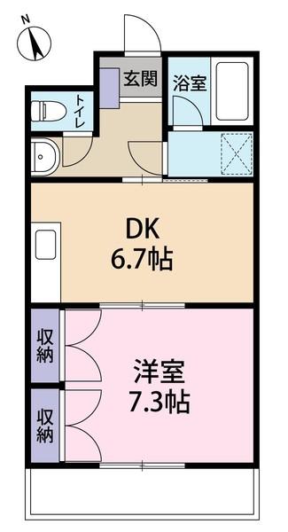 コンフォートM（102） 間取り図画像