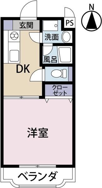 メゾンかりがね（202） 間取り図画像