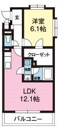 クロワッサン（301） 間取り図画像