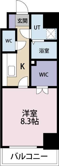 ヴィガラス吉原（405） 間取り図画像