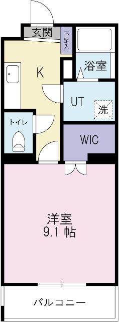 ヴィガラス永田町Ⅱ（401） 間取り図画像