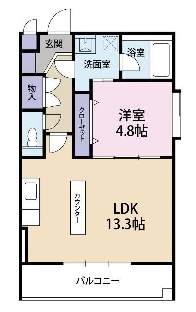 シャイン（201） 間取り図画像
